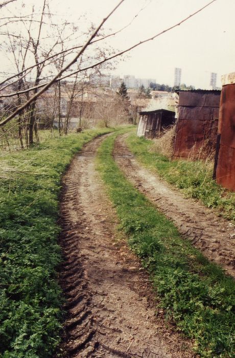 emplacement de l’ancien chemin de fer depuis l’Est