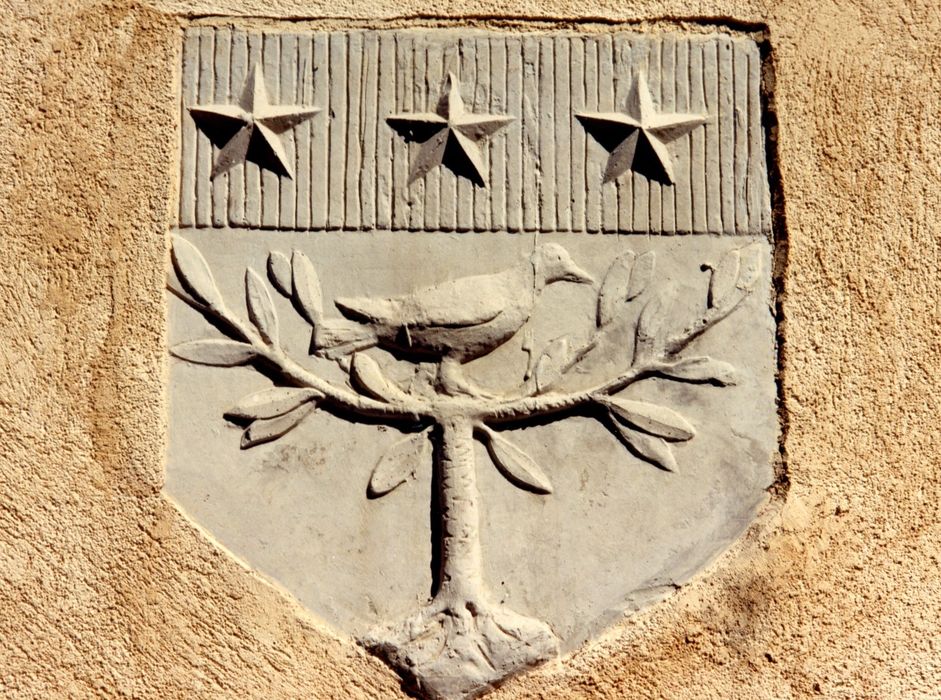 porte d’accès ouest, détail du blason armorié