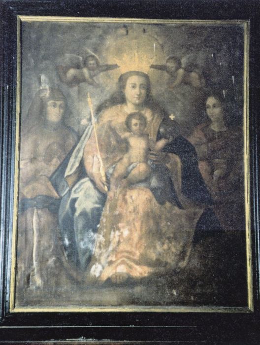 tableau, cadre : Vierge à l'Enfant, entre sainte Anne et saint Jean l'Evangéliste  (photocopie numérisée) - © Ministère de la Culture (France), Médiathèque du patrimoine et de la photographie, tous droits réservés