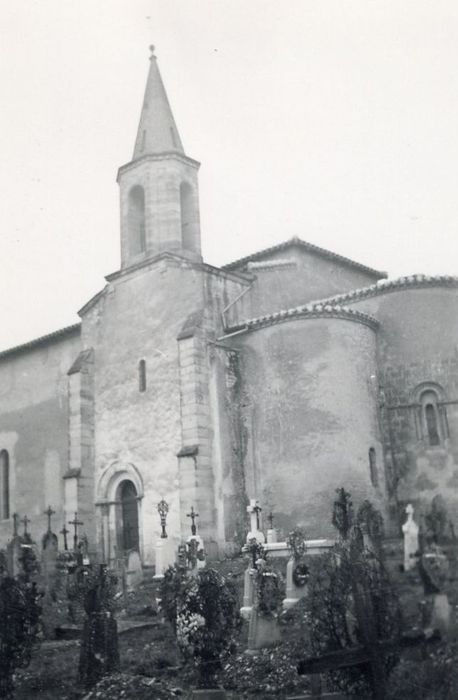 façade latérale sud, vue partielle