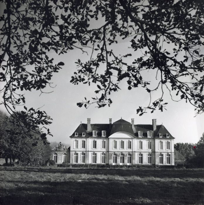 vue générale du château dans son environnement depuis l’Ouest