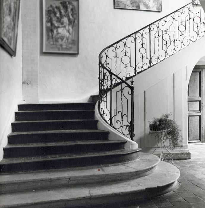 escalier d’honneur, vue partielle