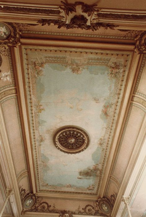 salle, vue générale du plafond