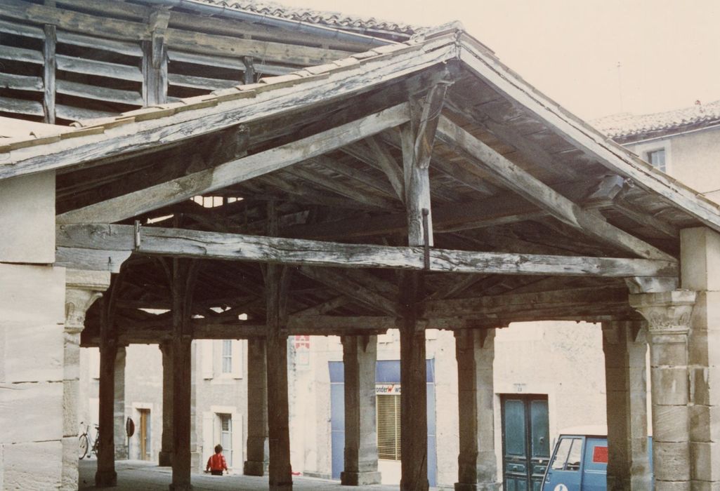 façade ouest ouvrant sur la travée centrale