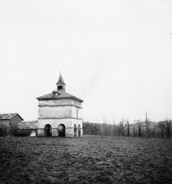 vue générale du pigeonnier dans son environnement