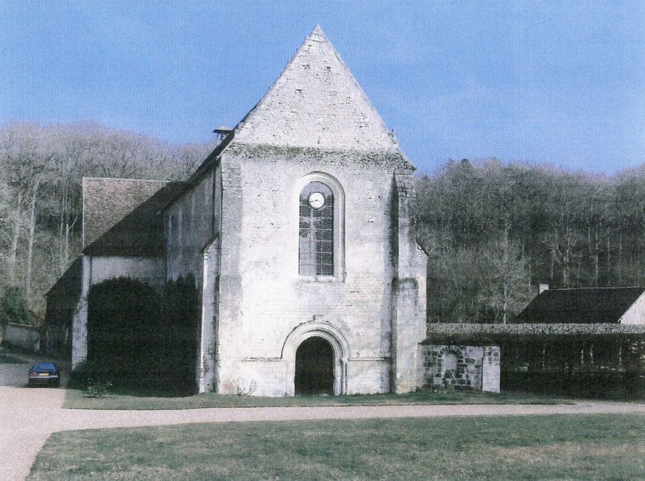 église abbatiale, façade ouest (photocopie numérisée)