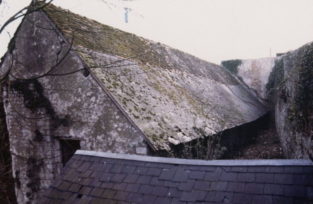 cellier, vue générale de la toiture