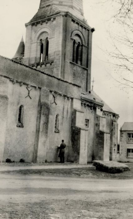 façade latérale sud, vue partielle