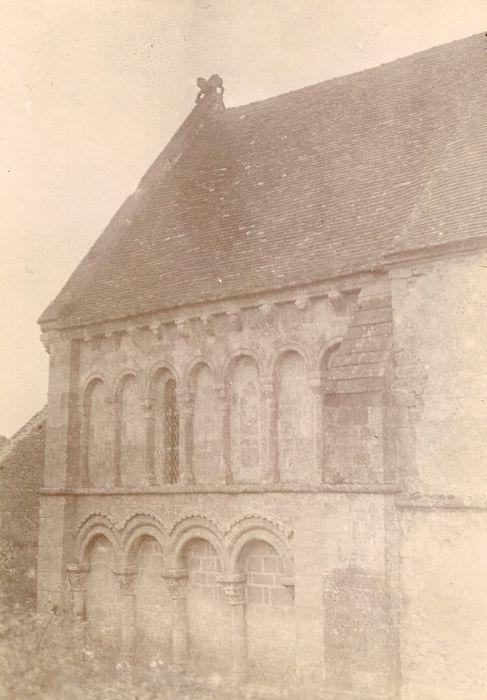 façade latérale nord, vue partielle