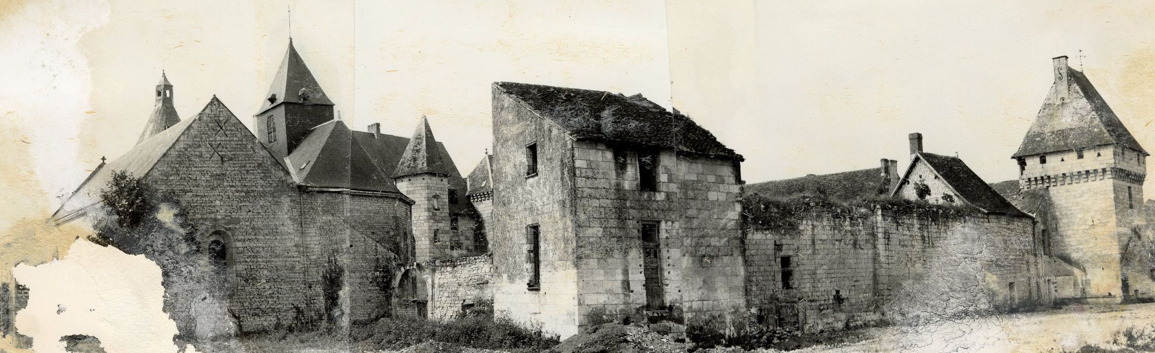 vue générale des bâtiments depuis l’angle Nord-Est