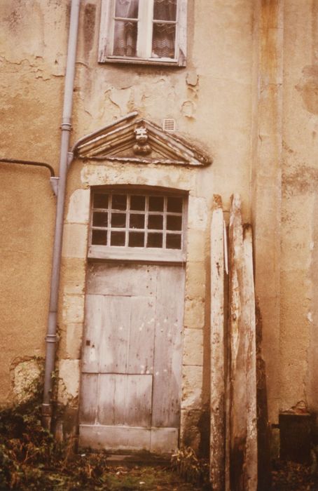 façade sur jardin, aile en retour, porte d’accès