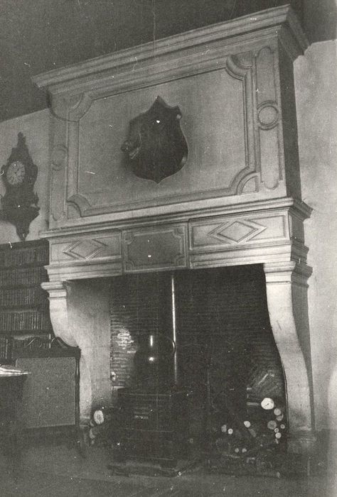 rez-de-chaussée, grande salle, cheminée monumentale