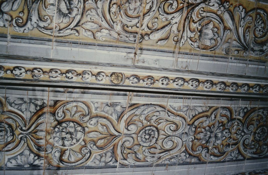 1er étage, plafond peint, détail