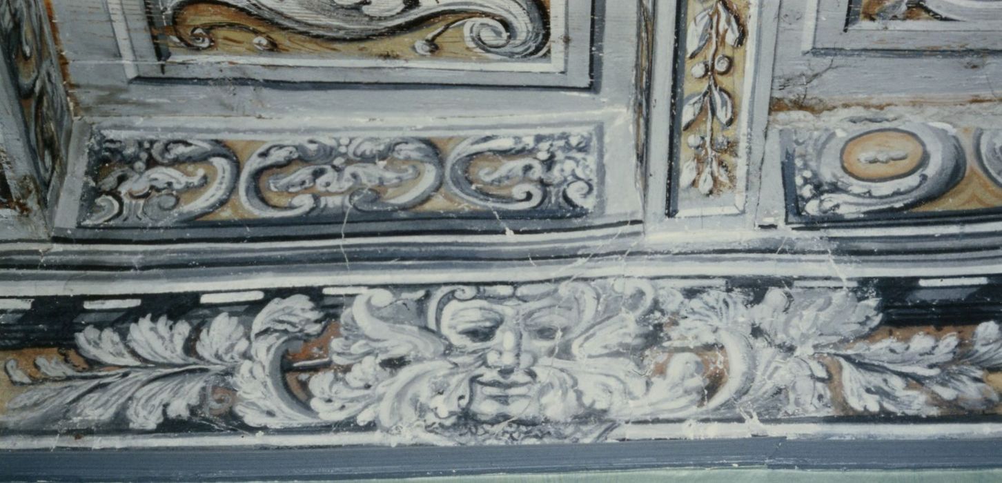 1er étage, plafond peint, détail