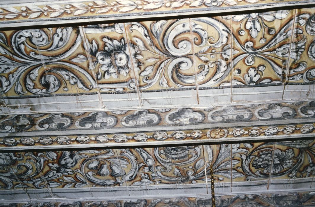 1er étage, plafond peint, détail