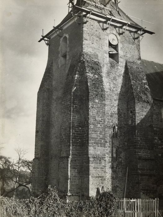 clocher, élévations nord et ouest