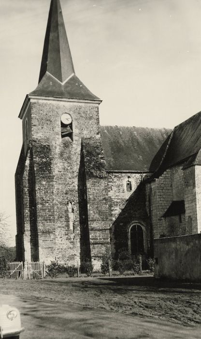 clocher, élévation ouest