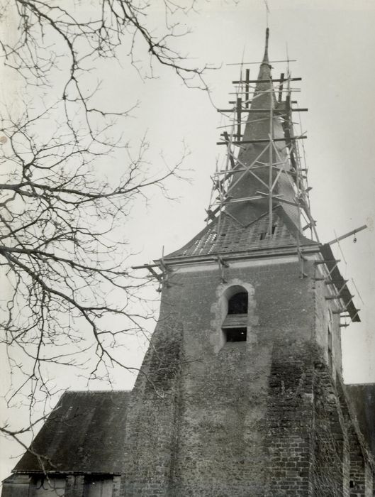 clocher, élévation nord, vue partielle