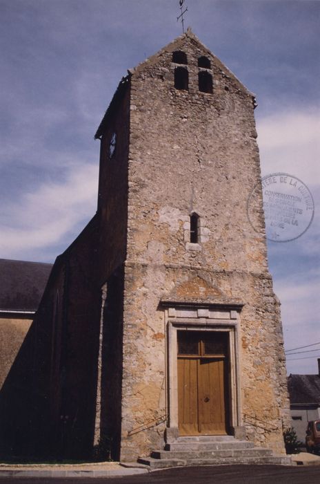 clocher, élévation ouest