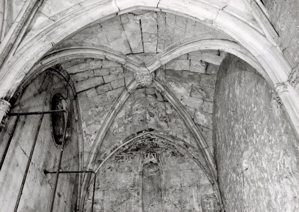 chapelle, voûte de l’oratoire latéral, vue partielle