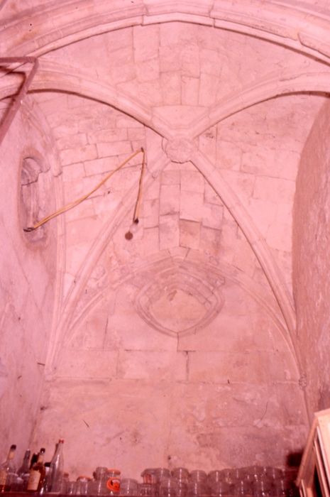 chapelle, oratoire latéral, vue partielle de la voûte