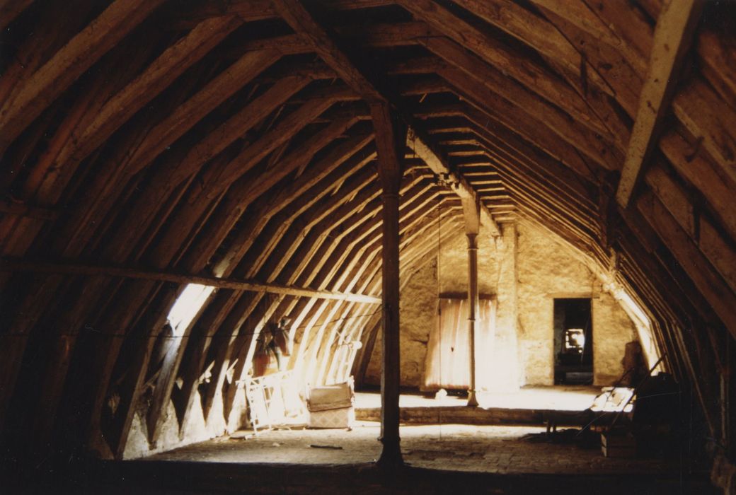 logis, vue générale de la charpente