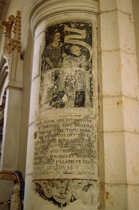 peinture monumentale : Saint Louis présentant le curé de Lamnay