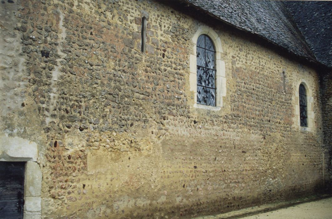 façade latérale sud, vue partielle