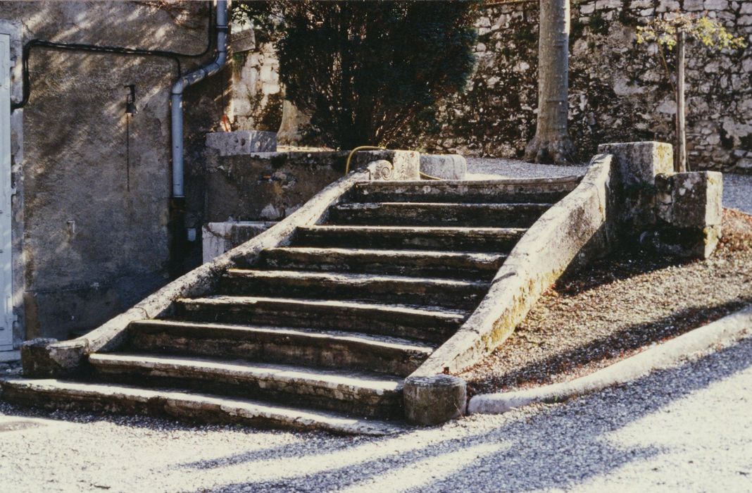 parc, escalier latéral nord-ouest