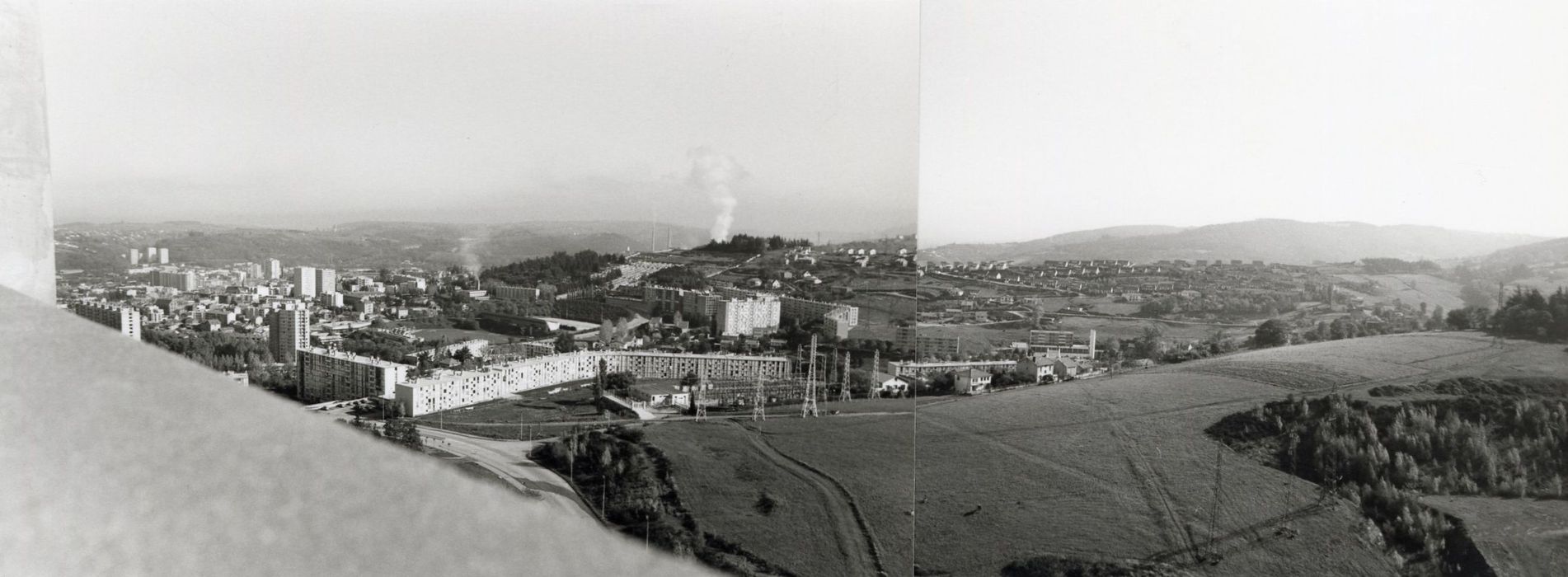 vue générale du site depuis l’Unité d’habitation