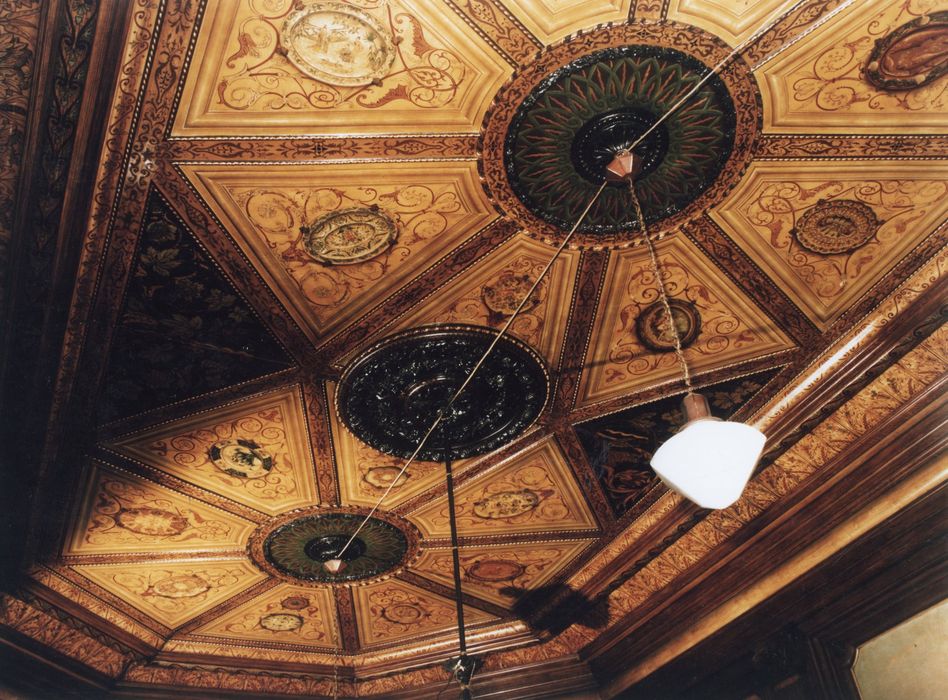 rez-de-chaussée, salle à manger, vue partielle du plafond