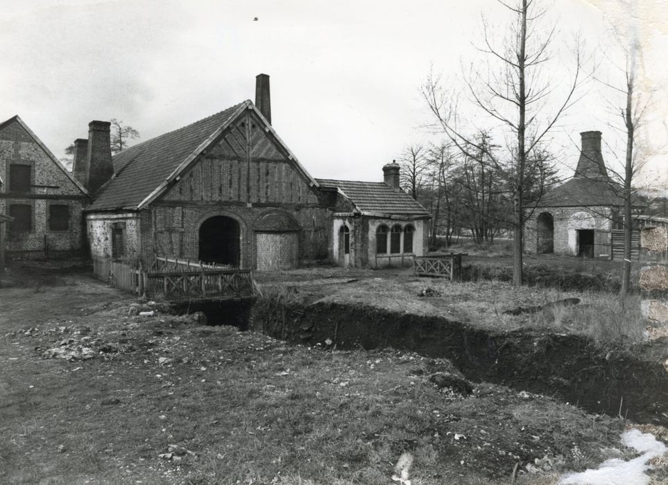 vue générale de la grosse forge et des fours