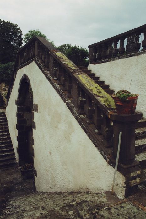 parc, grand escalier de la terrasse sud