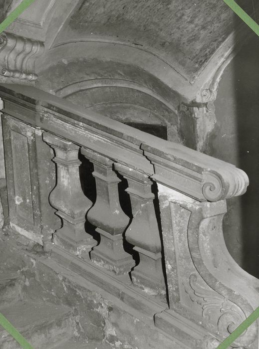 escalier d’honneur, détail de la rampe