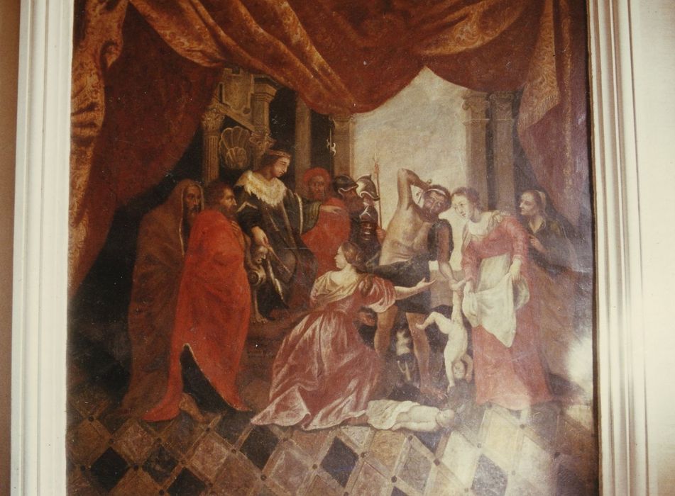 pièce central, tableau : Jugement de Salomon