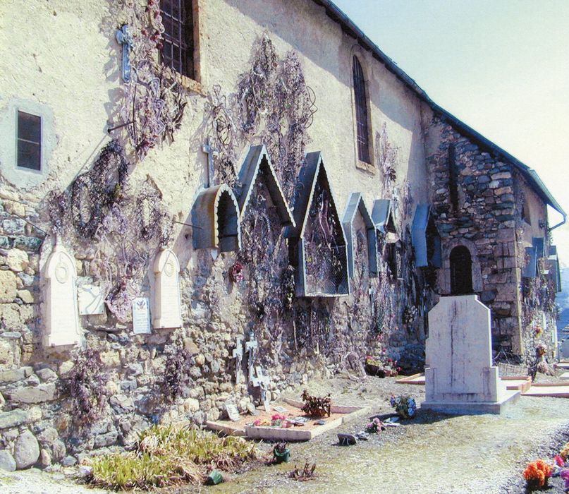 façade latérale sud, vue partielle (photocopie numérisée)