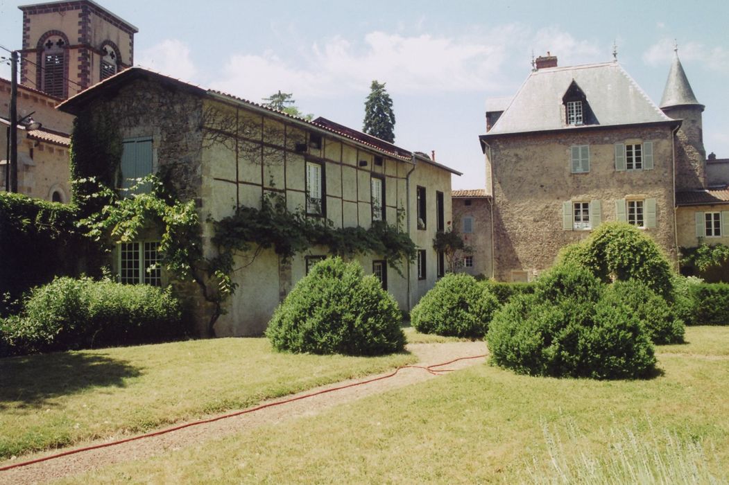 cour intérieure, bâtiment sud, façade nord