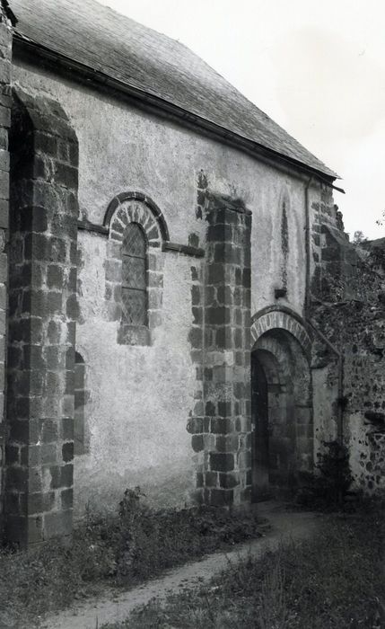 façade latérale nord, vue partielle