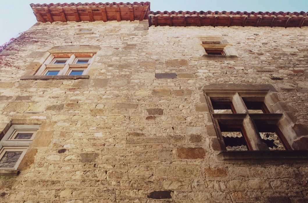 rempart ouest, maison Vedel, façade nord sur rue, vue partielle