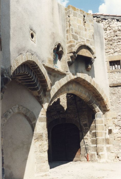 porte fortifiée, élévation intérieure