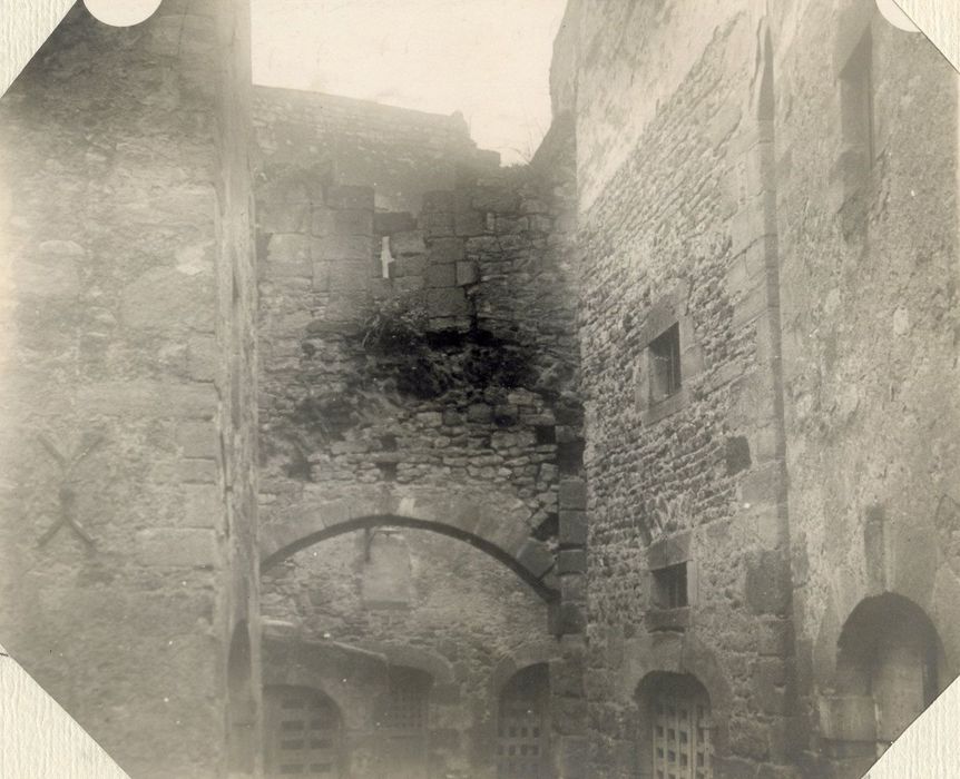 porte fortifiée, élévation intérieure