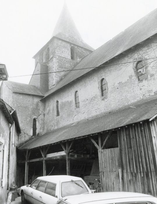 façade latérale nord, vue partielle