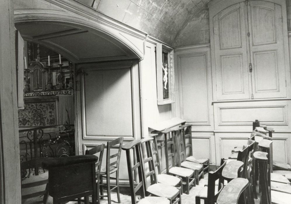 chapelle de Beaumanoir, vue partielle des lambris de revêtement