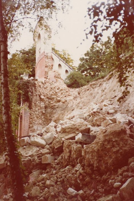 jardin, « arcades Caroline », vue partielle des désordres