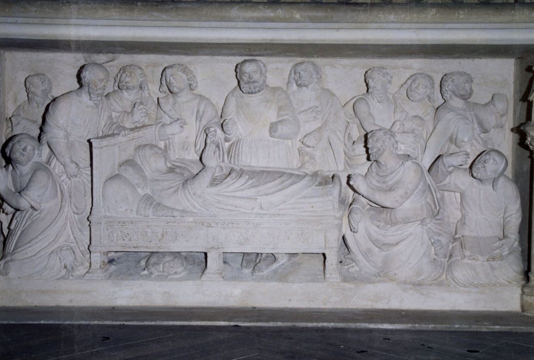 bas-relief : Mort de la Vierge (la)