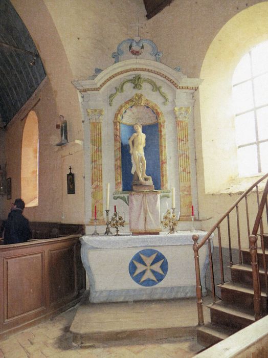 retable, statue : Saint Sébastien (photocopie numérisée)