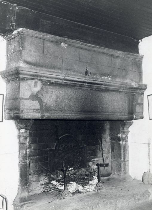 rez-de-chaussée, salle des gardes, cheminée monumentale