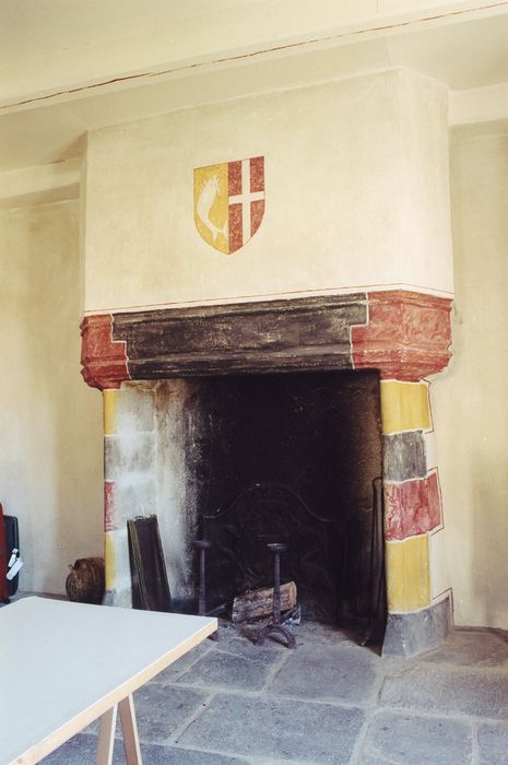 1er étage, salle à manger, détail des décors peints