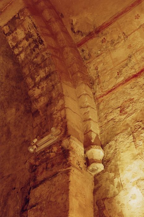 chapelle, départ de l’arc triomphal depuis le mur nord