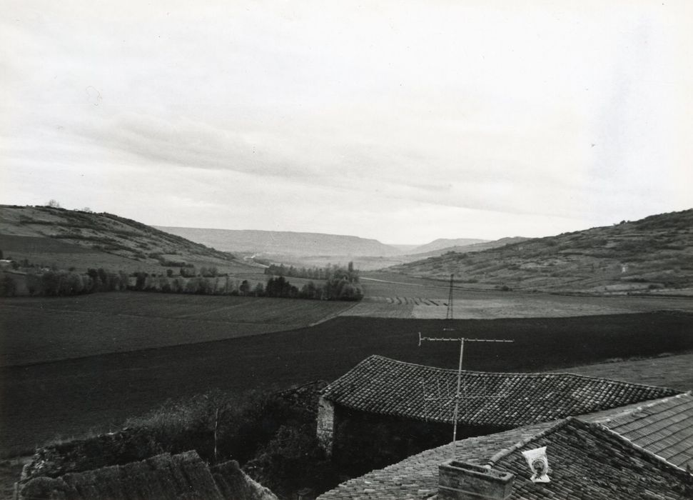 vue générale de la campagne environnante en direction du Sud-Ouest